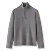 Otoño e Invierno Nuevo Estilo 100% Cachemira Pura Tejido de Punto para Hombre Medio Cuello Alto Cremallera Ropa Interior Tejido de Punto Cálido de Cachemira