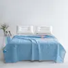 Colcha de Verão Refrescante Transfronteiriça, Seda Gelada Refrescante, Classe A, Colcha de Verão Individual/Casal, Lavável à Máquina, Colcha Fina de Ar Condicionado para Presente, Venda por Atacado do Fabricante