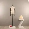 Maniquí de Tienda de Ropa Exhibición de Ventana Maniquí Femenino de Medio Cuerpo Accesorios Maniquí de Enseñanza Modelo de Exhibición para Ropa Femenina Busto Pequeño