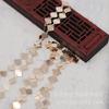 Yiwu Gold Ray - Nuevo collar y pendientes hechos a mano con cadena práctica de lentejuelas y borlas, accesorios B1379