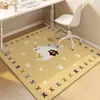 Cadeira Giratória para Quarto Infantil Tapete Quadrado para Chão Tapete Antiderrapante para Cadeira de Computador no Quarto Tapete para Área de Leitura Cadeira de Estudo Tapete sob a Mesa