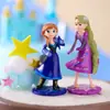 Decoración Pastel de Cumpleaños Congelado Sirena Amor Elsa Blancanieves Campanita Princesa Copo de Nieve Pluma Tarjeta