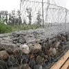 Malha de Gabião para Controle de Enchentes, Gaiola de Arame de Chumbo para Proteção de Encostas de Rios, Gabião Galvanizado Galfan, Fabricante de Tapetes Reno
