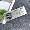 Adecuado para Mercedes-Benz Motor Amg Placa de Nombre con Firma de Diseñador Logo de Coche Logo de Aluminio Manzano Pegatina de Logo para Modificación de Coche