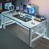 Escritorio de computadora, escritorio para juegos en casa, escritorio plegable simple para dormitorio, escritorio de trabajo, escritorio de estudio para estudiantes, escritorio de oficina