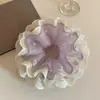 Nuevo Diseño Coreano de Nicho Hecho a Mano Encaje Plisado Encaje Banda para el Cabello Doble Capa Intestino Grande para el Cabello Accesorios para el Cabello