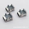 Conector mini USB de carga de 5 pines en línea, conector mini USB de 90 grados y 4 pines, fabricante de interfaz