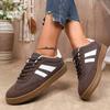 Zapatos de Entrenamiento Moral de Talla Grande Transfronterizos para Mujer Nuevos Primavera y Otoño 2025 Suela Suave Versátiles Blancos Cómodos Combinación de Colores Zapatos Planos para Mujer