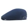 Gorra de Malla Hueca de Verano Boina Transpirable Gorra con Visera de Moda Estilo Coreano Gorra Delantera de Color Sólido para Hombre