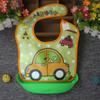 Fabricantes de comércio exterior dividem bolso impermeável para comida e refeição babador de bebê toalha de baba babador novo babador tridimensional de uso duplo