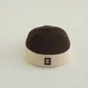 Gorra de Melón con Logo de Letra Fresco de Moda para Niños Venta al por Mayor Sombrero de Propietario Estilo Chino Otoño Gorra de Pana Cálida Hip-Hop para Niños