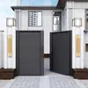 Puerta de Patio Exterior de Acero Inoxidable, Puerta Principal de Casa Rural Autoconstruida, Puerta de Patio de Aleación de Aluminio, Puerta de Hierro Exterior, Puerta de Jardín de Villa