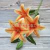 Simulación de impresión 3D de flores de lirio, simulación de lirio de alta gama, muebles para el hogar, flores de seda, fotografía, decoración, flores falsas, comercio exterior