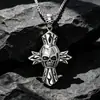 Joyería para hombre, colgante de calavera gótica punk europea y americana, colgante de calavera retro exagerada SP529