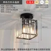 Luminária de Teto de Cristal de Luxo Nórdico para Corredor, Iluminação Moderna Minimalista para Entrada de Corredor, Iluminação da Janela de Canto da Varanda da Moda