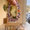 Pulsera de Amatista Natural Piedra Solar Joker Pulsera Simple de Nicho de Lujo Ligero Nueva Pulsera Joyería al Mayoreo