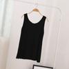 Modal plus size sem mangas all-match colete de ombro largo feminino solto plus size grande swing colete sem mangas para menina gordinha