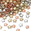 Ccb Plástico ABS Galvanizado Cuentas Estrella de Cinco Puntas Agujero Recto Cuentas Sueltas Pulsera de Cuentas Hecha a Mano DIY Collar Accesorios de Joyería