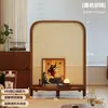 Biombo Estilo Dinastía Song para Sala de Estar y Sala de Té, Nuevo Biombo de Madera Maciza Estilo Zen, Estantería Separadora de Entrada Estilo Chino de Cara a la Puerta