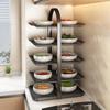 Estante de Almacenamiento de Alimentos de Cocina Multicapa Plato de Comida para el Hogar Estante de Almacenamiento Multifuncional para Alimentos y Estante de Almacenamiento de Alimentos para el Hogar