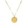 Collar de cadena doble estilo chino para mujer con colgante tridimensional, popular en línea, lujo ligero, alta gama, collar para clavícula incrustado de diamantes al por mayor