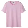 21 peças de camisetas de algodão penteado de 200 gramas, manga curta, unissex, cor sólida, peso pesado, gola redonda, camisetas básicas