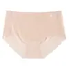 Calcinhas de seda gelada de cor sólida ultrafinas, calcinhas de seda femininas de cintura média de verão respiráveis finas macias estilo japonês, disponíveis para atacado