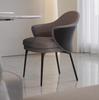 Silla de Comedor Francesa Antigua Media Hogar Lujo Ligero Alto Sentimiento Mesa de Comedor Silla Anji Diseñador Posmoderno Hotel Respaldo Taburete