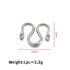 Hebilla en W Hebilla en S de Acero Inoxidable que no se decolora Pulsera Collar Acabado de Galvanoplastia al Vacío Hebilla Accesorios para Joyería DIY Accesorios de Hebilla