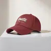 Moda de Celebridade da Internet Estilo Coreano Primavera e Verão Ins Versátil Boné Proteção Solar Protetor Solar Bordado em Inglês Boné de Beisebol da Moda para Homens e Mulheres