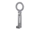 Soporte de trípode magnético para teléfono MagSafe, soporte magnético giratorio de 360 grados, diseño plegable de aluminio con ángulo ajustable, soporte de teléfono portátil para vlogging, viajes, entrenamientos en el gimnasio y uso de escritorio