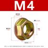 Porca Flangeada de Zinco Galvanizado, Porca Flangeada Hexagonal Externa, Conector de Fixação, Porca Antiderrapante Acolchoada M3-M12