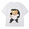 Camiseta americana de manga corta para hombre, estilo hip-hop, distintiva, de media manga, de verano, moderna, para hombre gordo, de talla grande, holgada, estilo urbano.