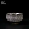 Olla Portátil de Hielo Negro Taza Rápida para Invitados Una Olla Dos Tazas Cerámica Agrietada por Hielo Juego de Té de Viaje Traje Tetera Portátil para Exteriores