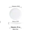 Prato de Porcelana Pura Branca de Jingdezhen Prato de Louça Cerâmica de Porcelana Osso Doméstico Tamanho Prato de Jantar para Bife Prato de Prato Ocidental