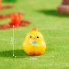 Lindo Dibujo Animado Kawaii Pollo Artesanías de Resina Hogar Coche Pequeños Adornos Decorativos Micro Paisaje Accesorios de Joyería