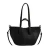 Bolsa Tote Design de Nicho Francês Bolsa de Ombro Plissada Tendência Grande Capacidade Bolsa de Compras Elegante Bolsa de Mão/Ombro