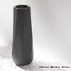 Vaso Minimalista Nórdico Criativo de Cerâmica Preta para Flores Secas Decoração de Arranjo de Flores para Mesa de Casa Sala de Estar Recipiente Hidropônico para Flores
