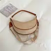 Bolsa Feminina Transfronteiriça Inspirada em Designer 2026 Nova Coleção Primavera Bolsa de Ombro Casual Elegante Tecida para Praia Sob o Braço Formato Dumpling