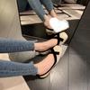 Flats de Ballet de Piel Genuina Eugene Beauty de Punta Cuadrada con Lazo para Mujer, Zapatos Casuales Versátiles