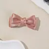Novo Presilha de Cabelo de Tecido Liso Colorido da Amazon Que Não Danifica o Cabelo, Acessório de Cabelo Presilha Lateral de Laço para Meninas