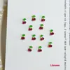 Accesorios para Uñas Fruta Cereza Hielo Transparente, Artículo Popular de Celebridades de Internet, Uñas Portátiles Rojas Estilo Lindo Femenino, Decoraciones de Uñas de Resina