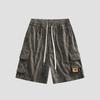 2025 Nuevos Pantalones Cortos de Hombre Verano Delgados Sueltos Versátiles Casuales Cargo Camuflaje Pantalones Retro Americano Rodilla
