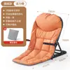Artefato de Dormitório para Estudantes Universitários Cadeira Dobrável para Exterior Cadeira com Encosto para Cama de Solteiro Cadeira Reclinável Tatame Macio Dobrável