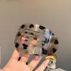 Pinza para el Cabello de Moda Coreana Estampado de Leopardo Retro, Pasador Elegante para Recogido en la Parte Trasera de la Cabeza, Alto Valor Estético, No Daña el Cabello, Pinza Versátil para el Cabello