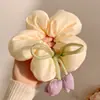 Nuevas Gomas para el Cabello Florales para Niñas con un Toque de Lujo, Bandas para Moños, Accesorios para el Cabello Lindos y Versátiles para Niñas