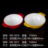Vajilla de melamina de porcelana de imitación de 10 pulgadas, tazón de polvo binaural de dos colores con tornillo, tazón picante para fideos de mariscos, tazón con etiqueta de impresión de logotipo al por mayor
