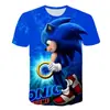 2026 Nova Camiseta Mais Vendida na Amazon Transfronteiriça Estampa Digital 3D Sonic Dourado Camiseta de Manga Curta Masculina Direto da Fábrica de Origem