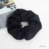 Faixa de cabelo de cetim tipo seda de alta qualidade, cólon grande, corda de cabelo larga francesa simples, elástico de cabelo da moda, acessório de cabelo com bola de corda de cabelo
