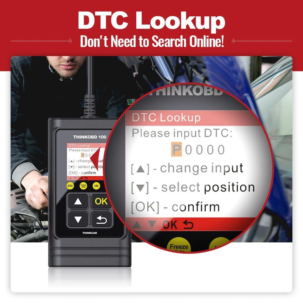 THINKOBD 100 OBD2 Scanner OBD Code Reader Car Check Engine Fault scanner tool diagnostic tool code Diagnostic Tool